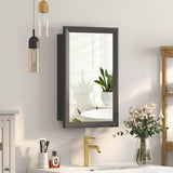 Cabinet Mirror,Black Medicine Cabinet with Mirror,Bathroom Medicine Cabinets