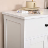 Bathroom Cabinet, Floor Storage Cabinet with Doors and Shelves, Coffee Bar Cabinet
