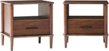 Transitional Spindle-Leg 1-Drawer Nightstand