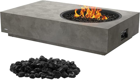 2-in-1 Propane Fire Pit Table | 65,000 BTU's | 50" L x 30" W Rectangle