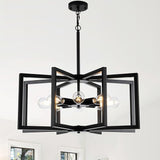 Modern Chandelier, 16.14'' Geometric Industrial Dining Room Chandelier