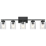 5 Light Bathroom Vanity Lighting Fixtures Farmhouse Black Wall Lamp Light