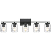 5 Light Bathroom Vanity Lighting Fixtures Farmhouse Black Wall Lamp Light