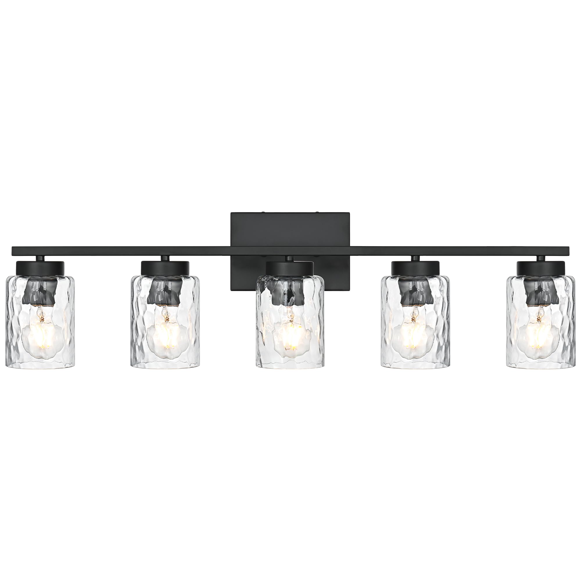 5 Light Bathroom Vanity Lighting Fixtures Farmhouse Black Wall Lamp Light