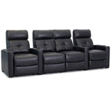 Cloud XS850 Home Theater Chairs - Black Bonded Leather - Manual Recline