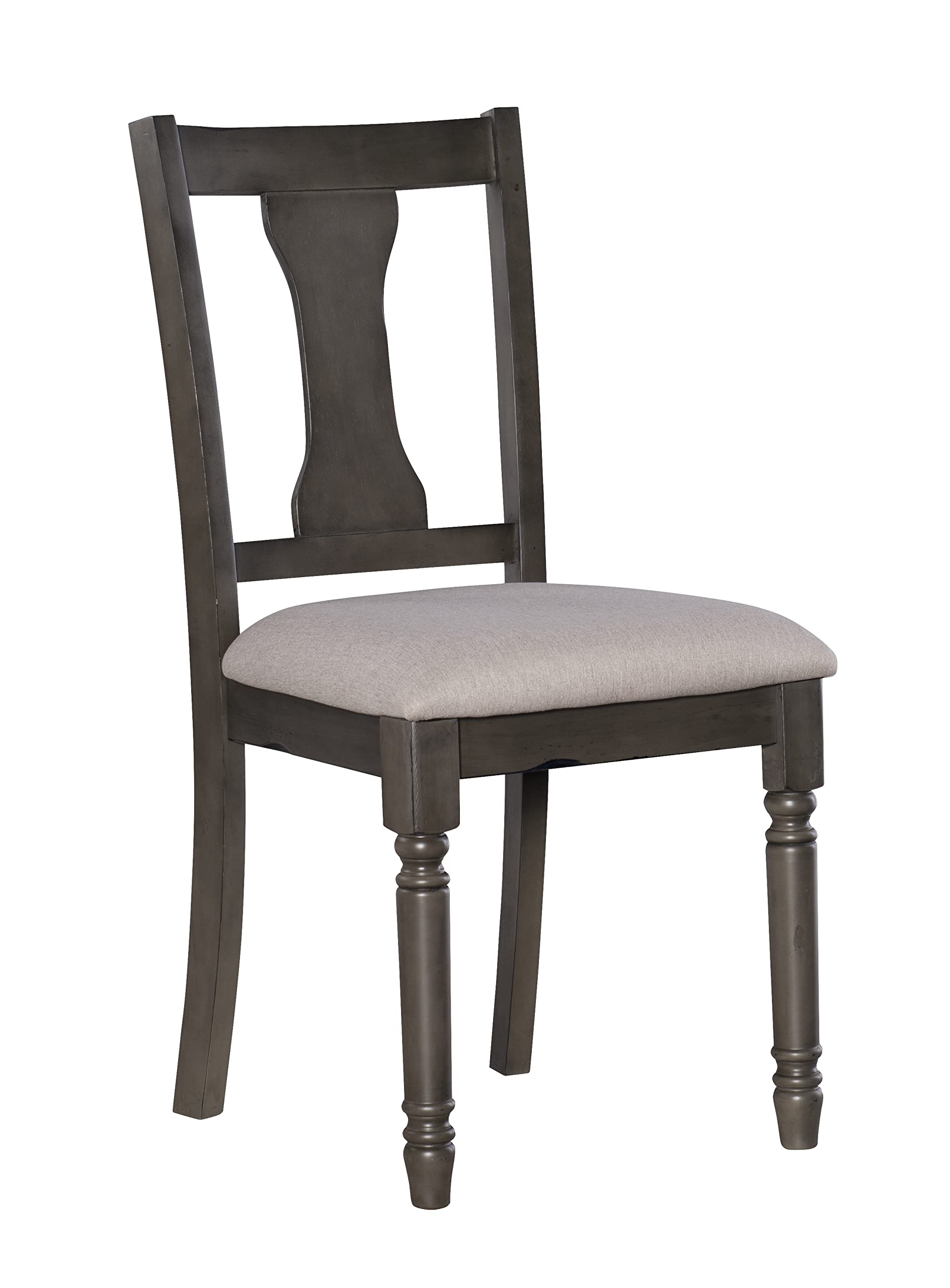 Piece Dining Set with Dark Grey Base and Smokey White Top Includes Dining Table Four