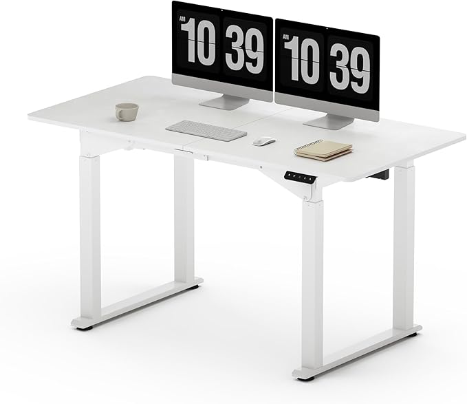 Standing Desk with Dual Motor 4-Leg Lift, Electric Height Adjustable Desk with Memory