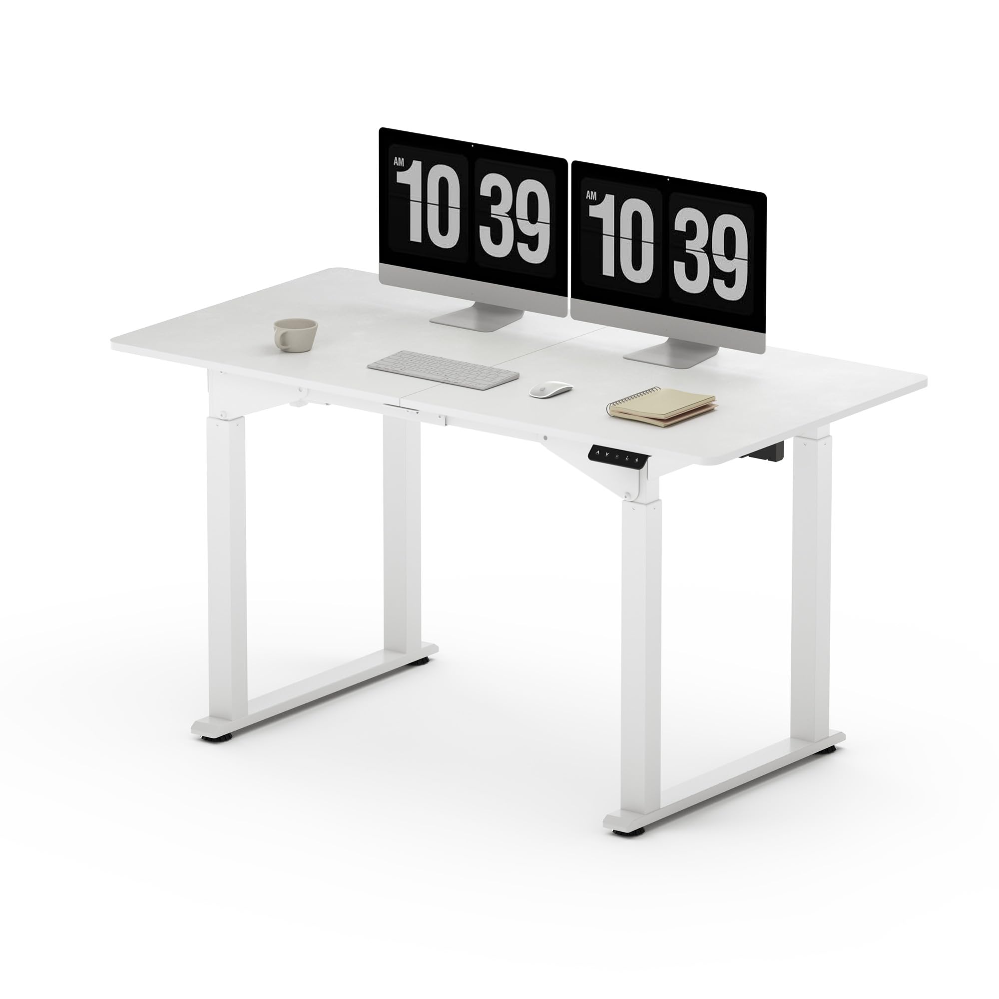 Standing Desk with Dual Motor 4-Leg Lift, Electric Height Adjustable Desk with Memory