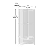 Miscellaneous Storage Pantry Cabinet, L: 31.02"x W: 17.56"x H: 71.1",