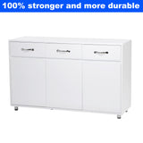 Upgraded Version Modern Buffet Cabinet Floor Side Office Cabinet,