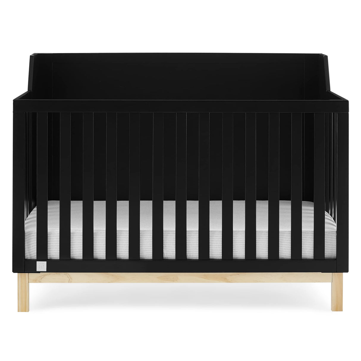 Oxford 6-in-1 Convertible Crib - Greenguard Gold Certified, Ebony/Natural