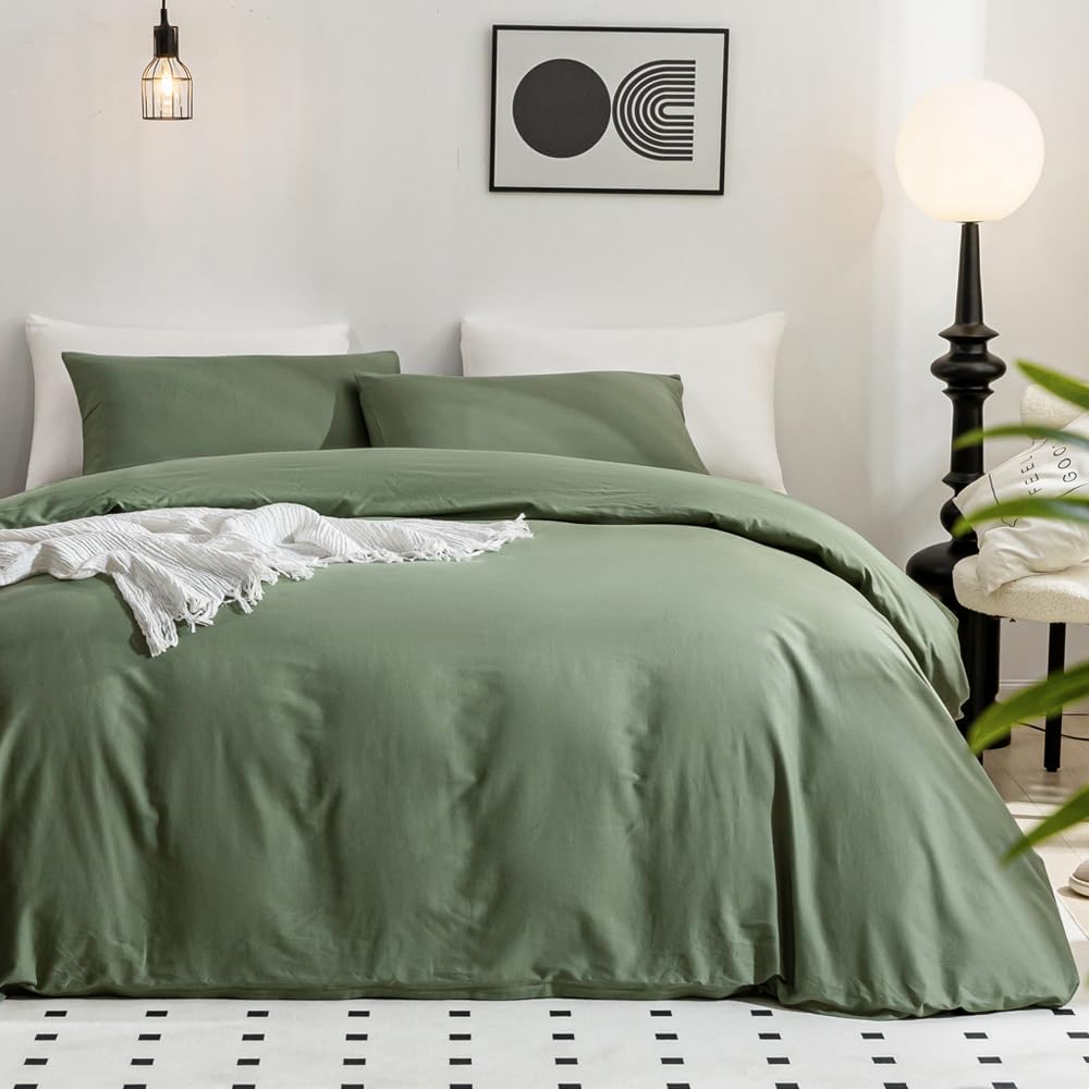 100% Washed Cotton Linen Feel Textured Comforter