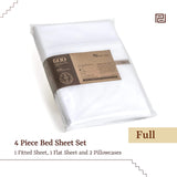 Thermoregulating All-Season Bed Sheet Set, 100% Peruvian Cotton, (Flat Sheet,