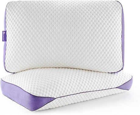 Adjustable Shredded Memory Foam Pillows King Size, Cooling Bed Pillows for Sleeping