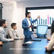 Ergonomic Desk Chair Cheap Computer Chair Rolling Swivel Executive Chair Armrest Mesh Chair Adjustable Stool for Back Support, Blue