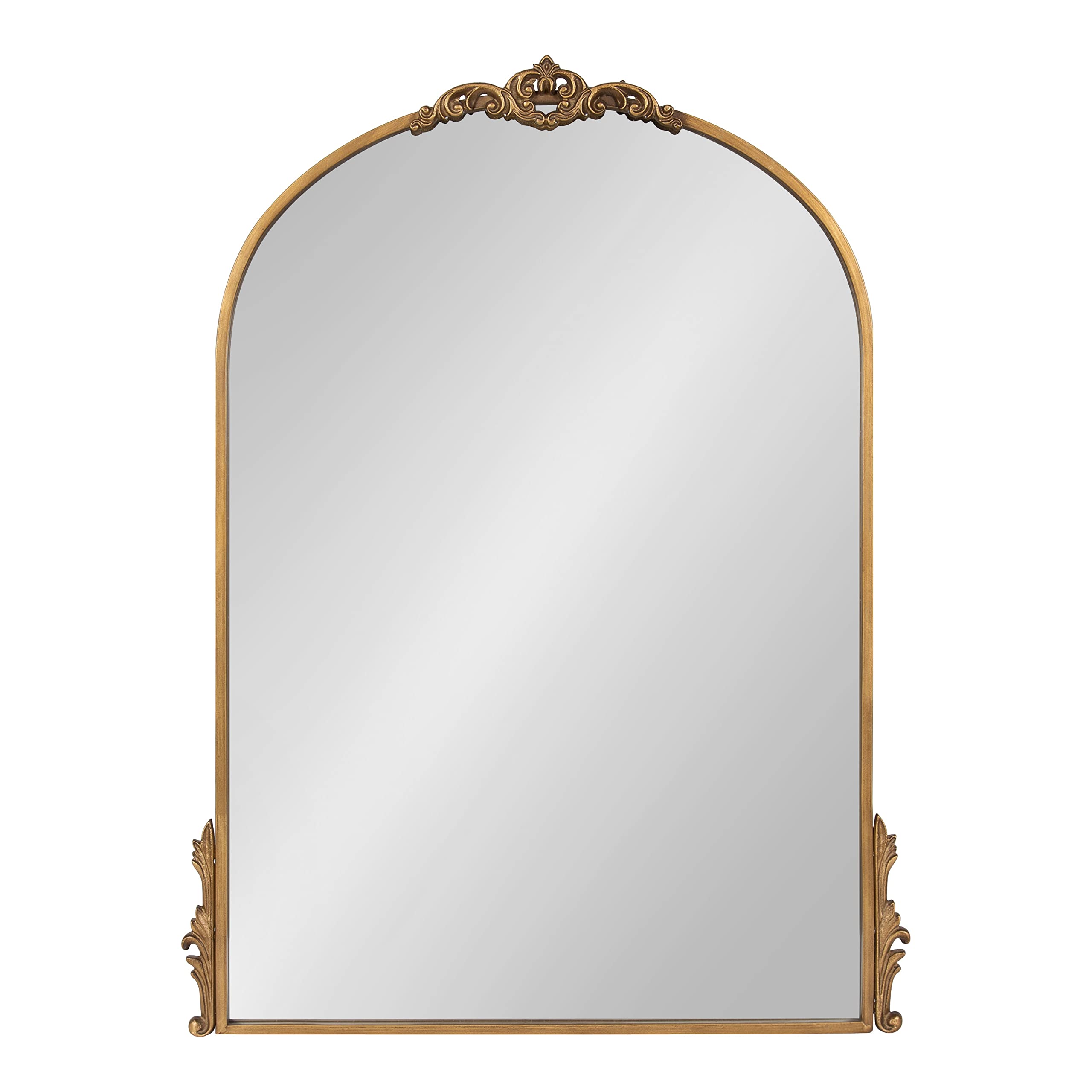Traditional Arched Mirror, Gold, Decorative Large Arch Mirror