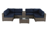 8 Piece Rattan Sectional Set with Cushions [CM-2110] (8 Piece)