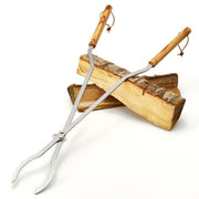Fire Pit Tongs - Stainless Steel - Heavy Duty Log Grabbers - Made in USA - Bonfire
