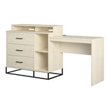 Kelly 3 in 1 Media Dresser and Desk Combo