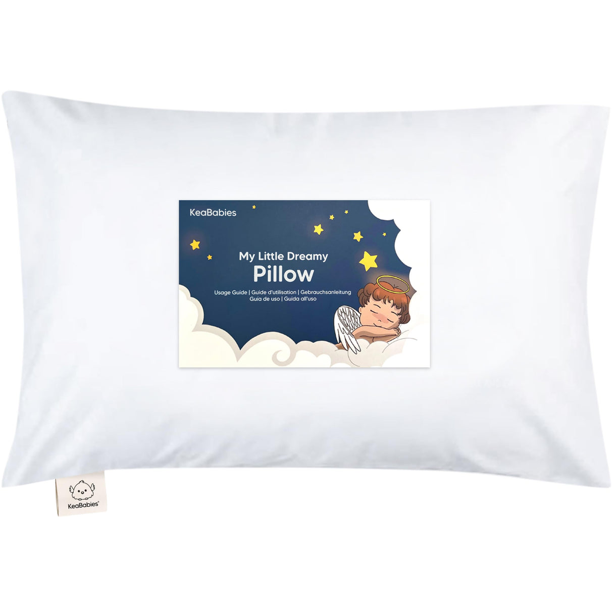 Toddler Pillow with Pillowcase - 13x18 My Little Dreamy Kids Travel Bed Pillows for Sleeping