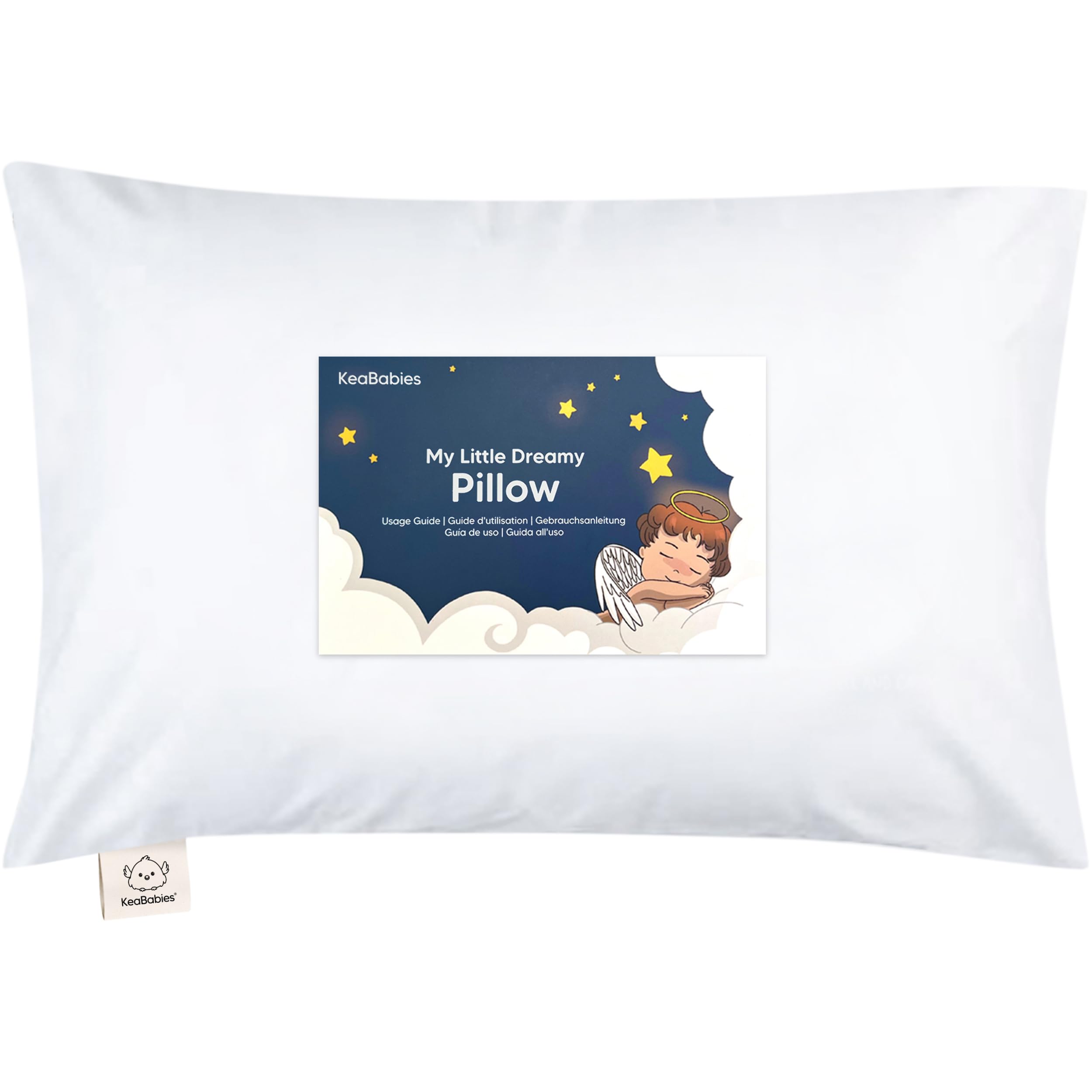 Toddler Pillow with Pillowcase - 13x18 My Little Dreamy Kids Travel Bed Pillows for Sleeping