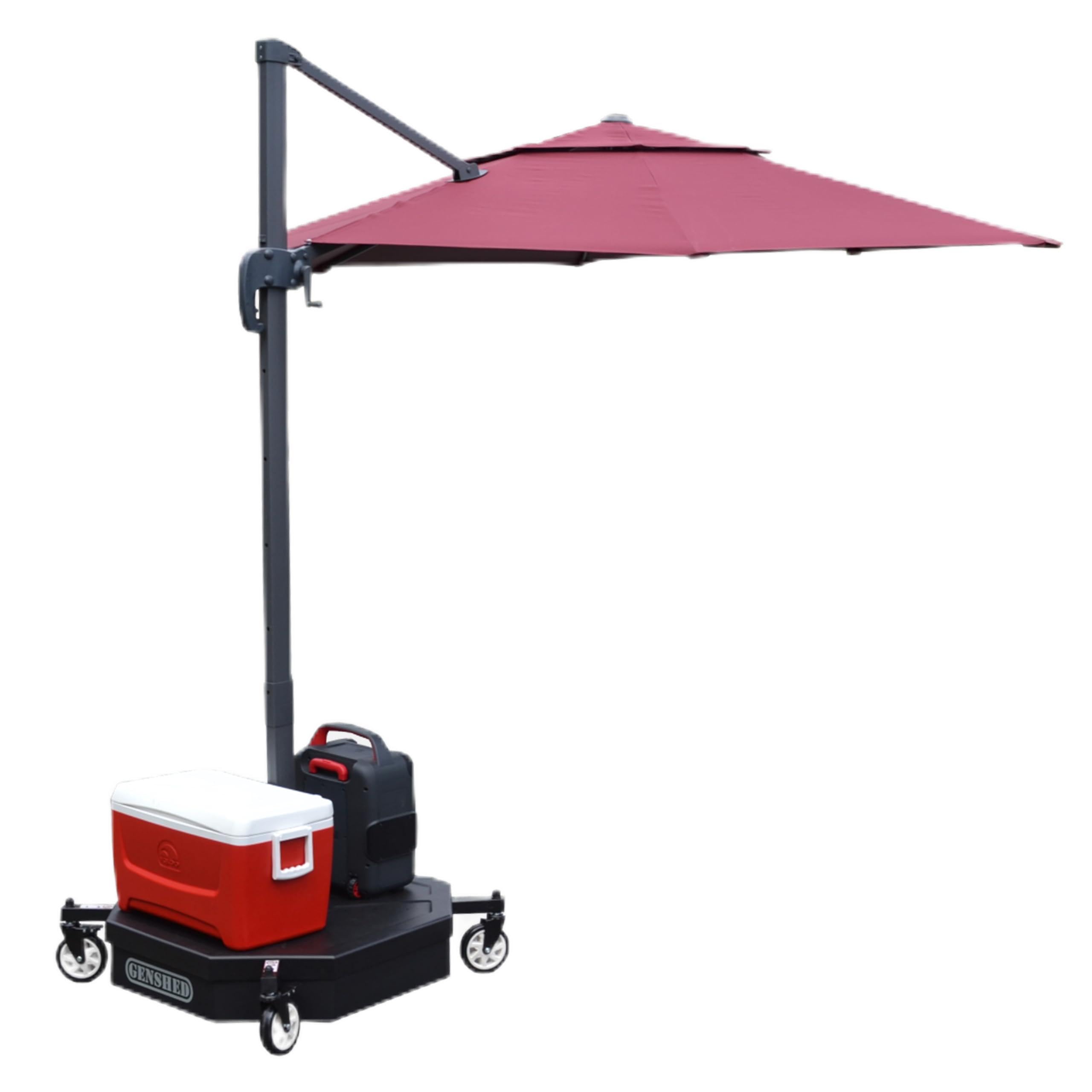 Multi-Function Mobile Cantilever Umbrella base - Including Large Mobile Umbrella Base