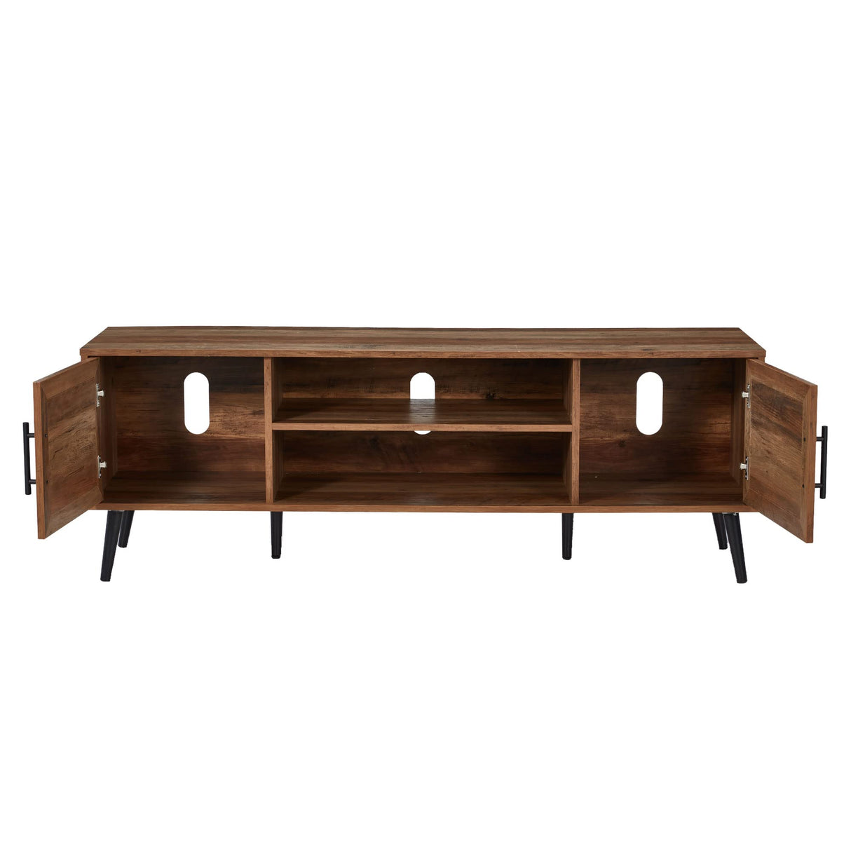 Mid Century Modern Wooden TV Stand Entertainment Center Console