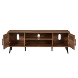 Mid Century Modern Wooden TV Stand Entertainment Center Console