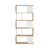 Modern Bookcase, Display Shelf and Decorative Room Divider with 7 Fixed Storage Shelves