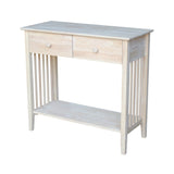 Mission Styled Server and Console Table, Unfinished