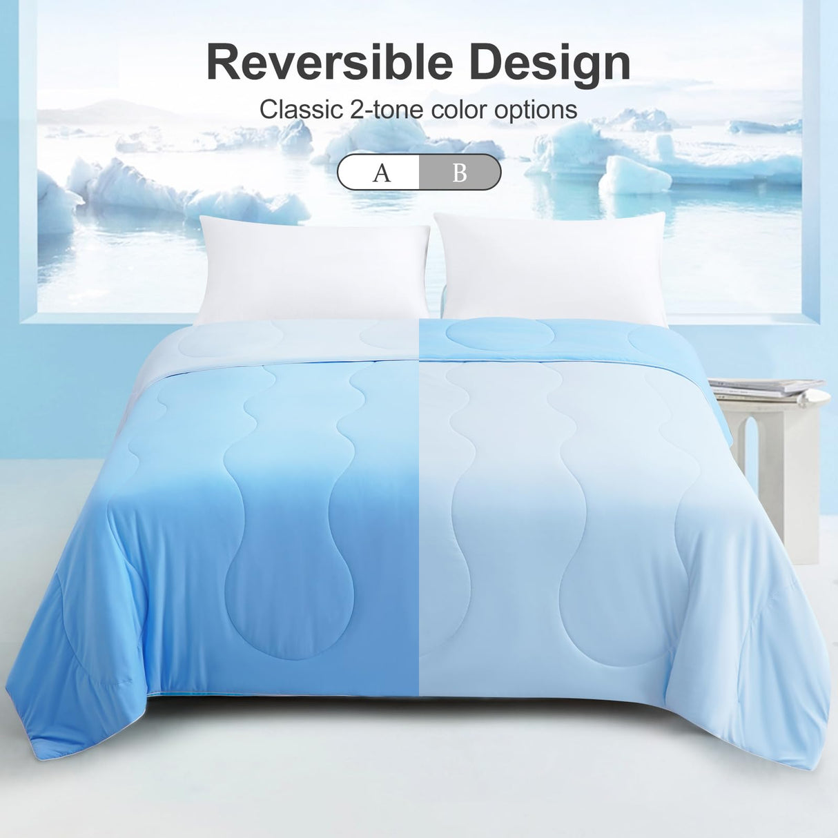 Quick Cooling Comforter King/Cali King, Summer Double-Sided Ice Blankets