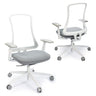 Ergonomic Office Chair with Foam Cushion & Adjustable Armrests - White
