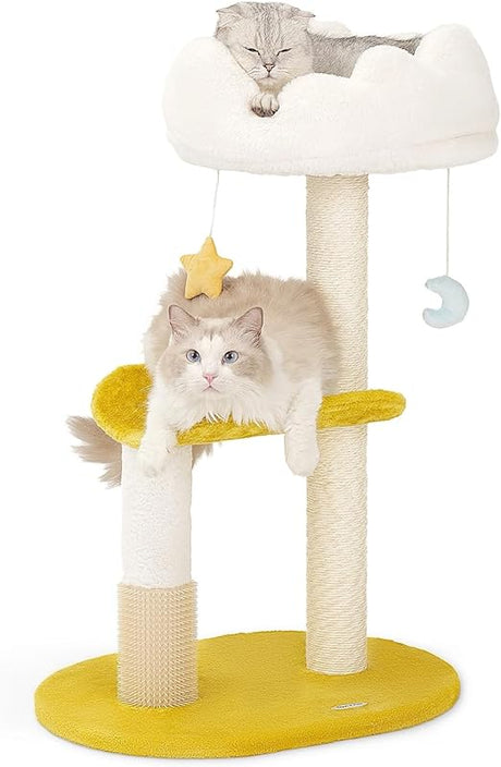 Cloud Cat Scratching Post with Bed, Cat Tree Tower