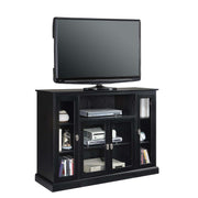tV Stand with Storage Cabinets and Shelves , Black