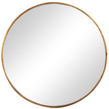 Large Round Gold Framed Wall Mirror 80cm x 80cm