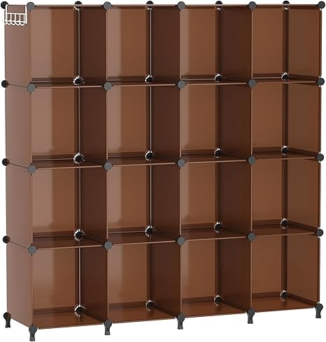 Cube Storage Organizer, 16 Cube Closet Organizer, Stackable Storage Cube