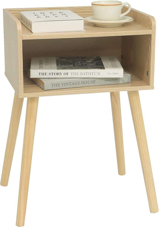 White Nightstand, Small Bed Side Table