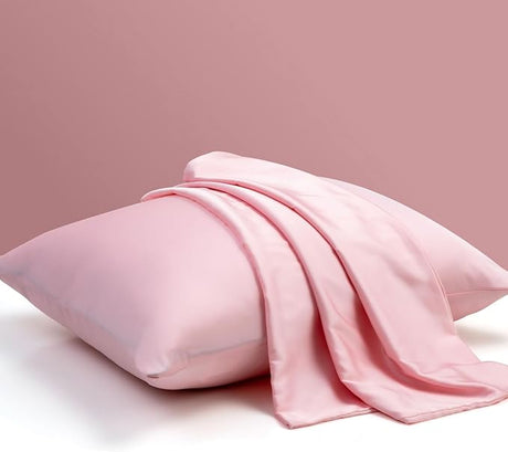 100% Mulberry Silk Pillowcase Set of 2, Queen Size Silk Pillow Cases for Hair and Skin,)