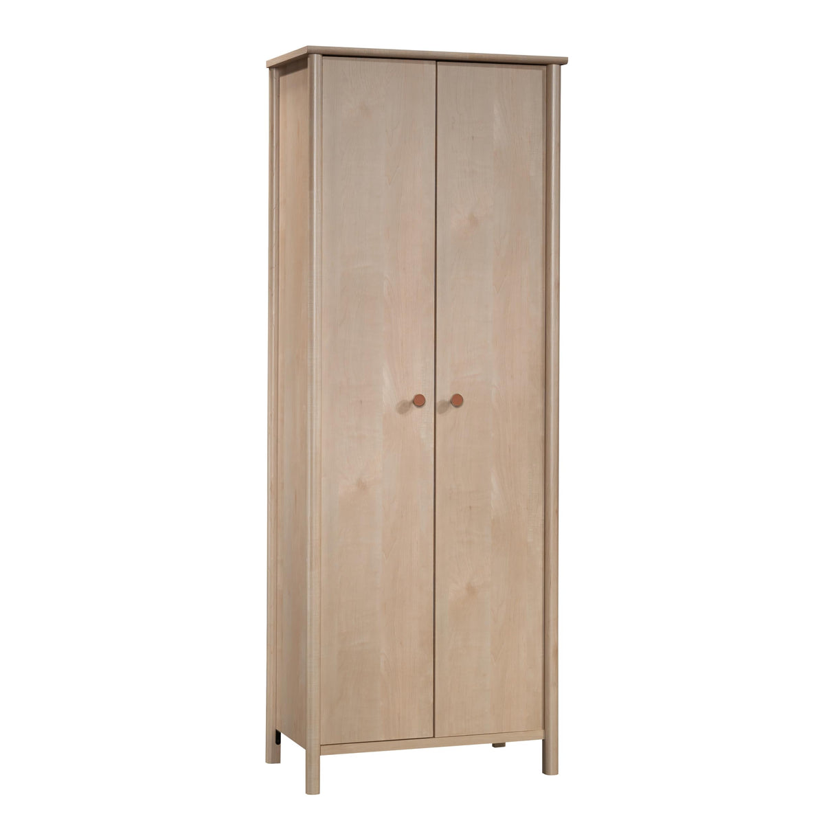 Miscellaneous Storage Cabinet, L: 27.09" x W: 15.39" x H: 72.05", Natural Maple Finish