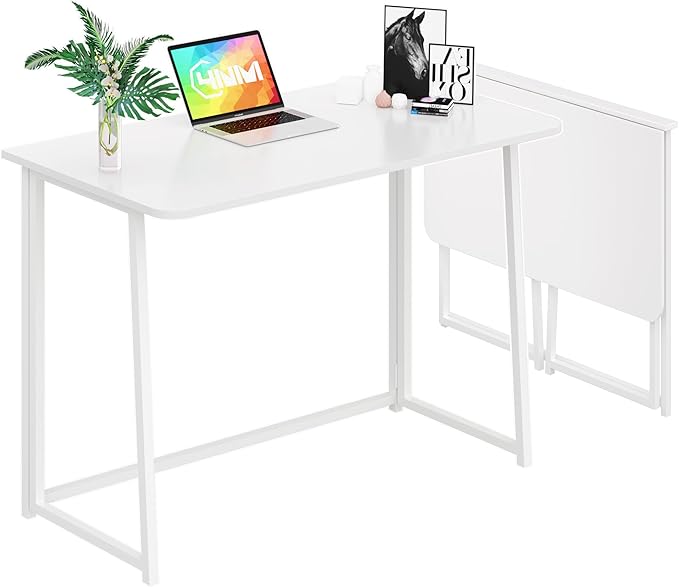 31.5" Folding Desk, Simple Assembly Computer Desk Study Writing Table for Small