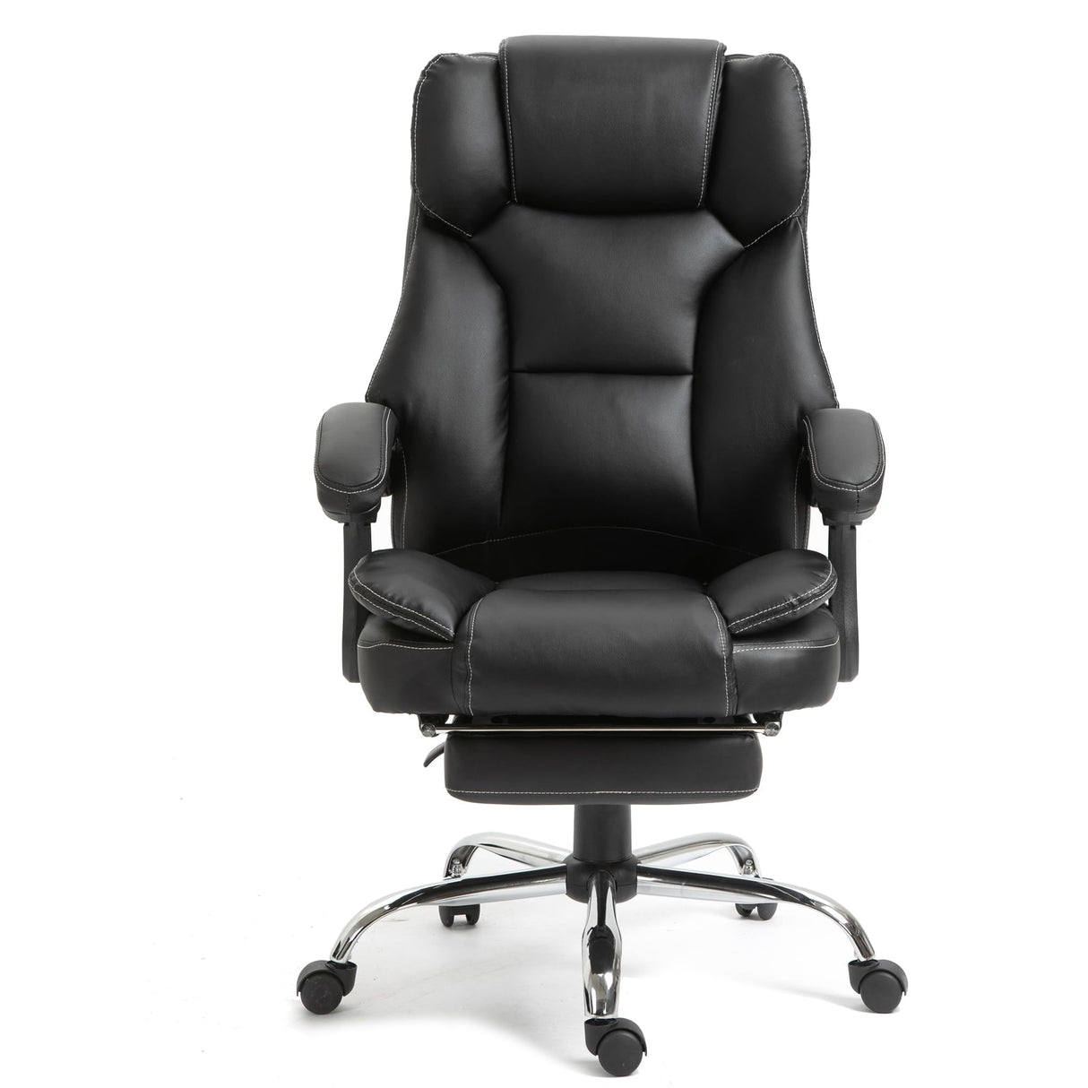 Office Chair- Ergonomic Home Computer Desk Leather Chair,Adjustable Height Reclining