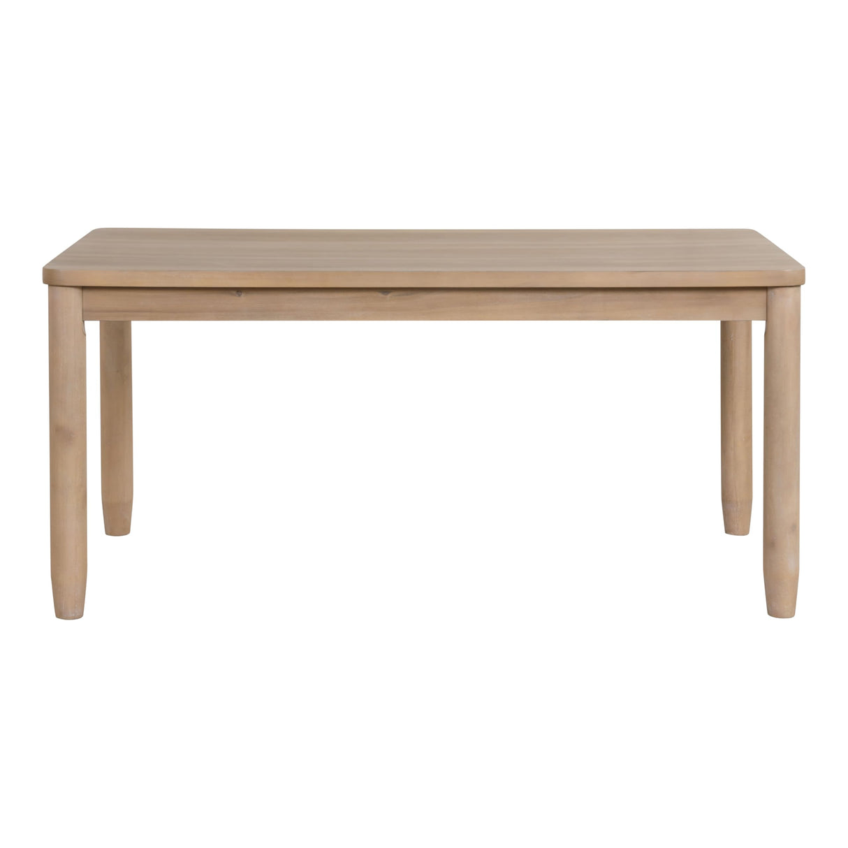 Sheil Transitional Solid Wood 64-inch Rectangular Dining Table