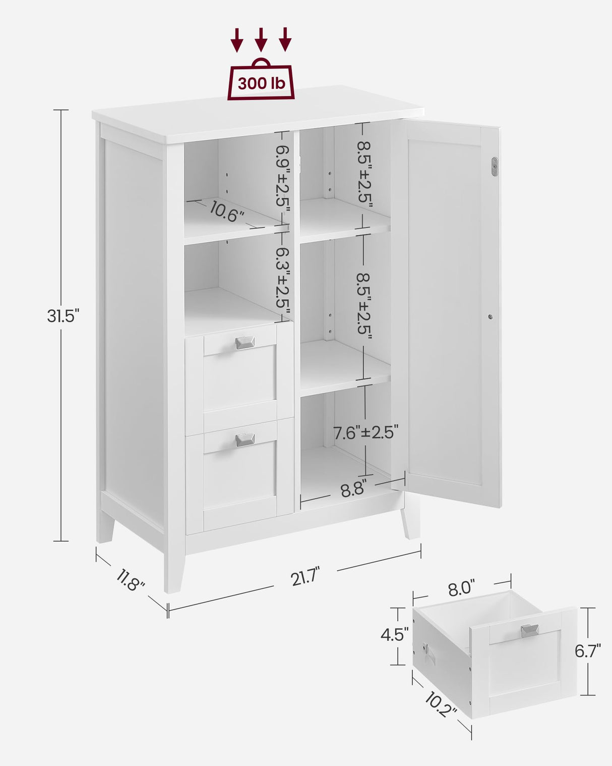 Bathroom Floor Storage Cabinet, Bathroom Cabinet Freestanding, Kitchen Cabinet,