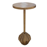 Bohemian Geometric Metal Martini Table, 10” Wide