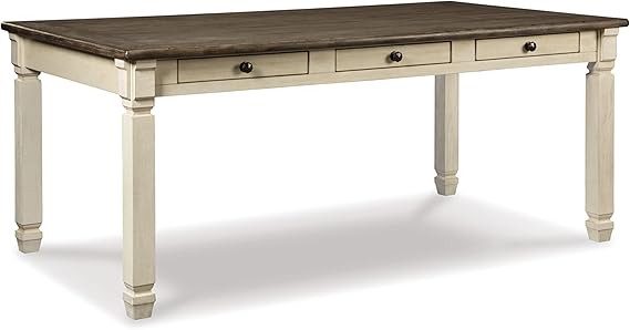 Tyler Creek Farmhouse Dining Table with Storage Drawers