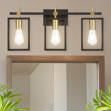 Bathroom Vanity Light Fixture Over Mirror, Rustic Bathroom Light Fixtures Black and Gold