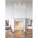 Crosby-9 Light Chandelier-28 Inches Wide by 31 inches high-Satin Brass Finish -Traditional