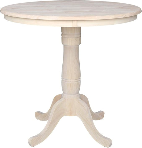 Round Top Adjustable Pedestal Table,