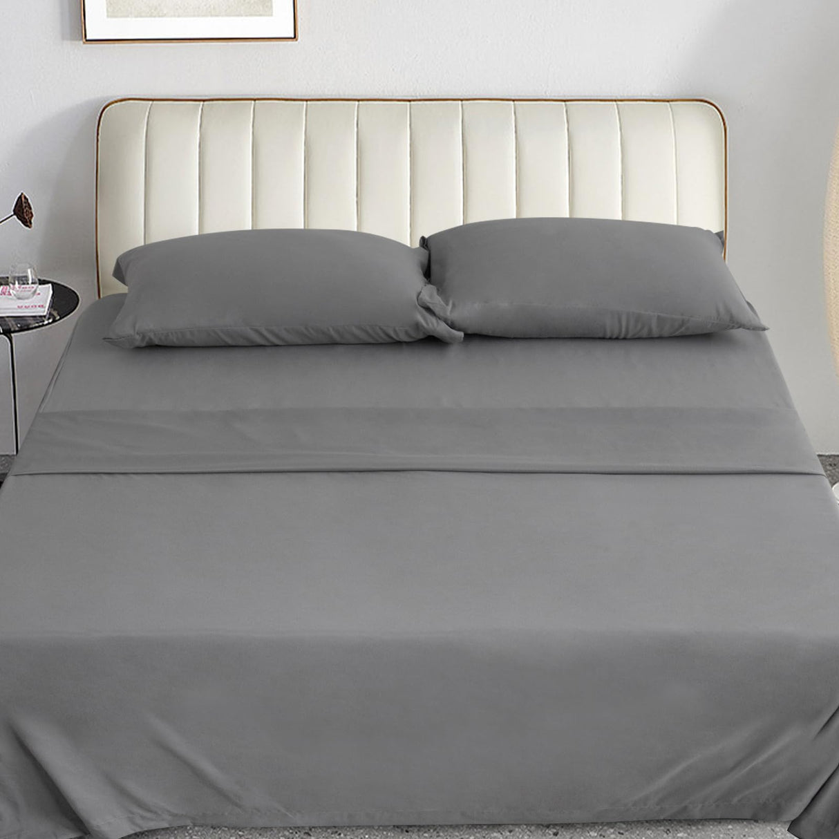 Queen Sheet Set for Air Mattress - 4 Piece Queen Sheets Set Deep Pocket Up to 24 Inches