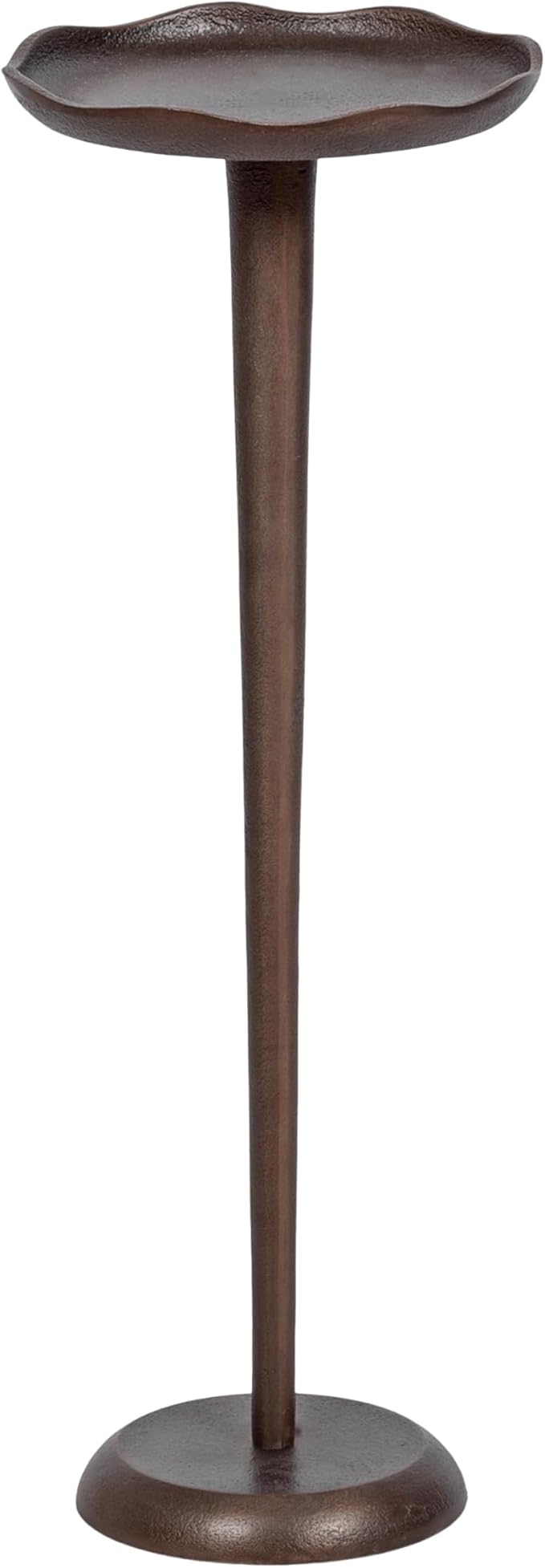 Alessia Modern Decorative Metal Drink Table, 8 x 8 x 22, Black